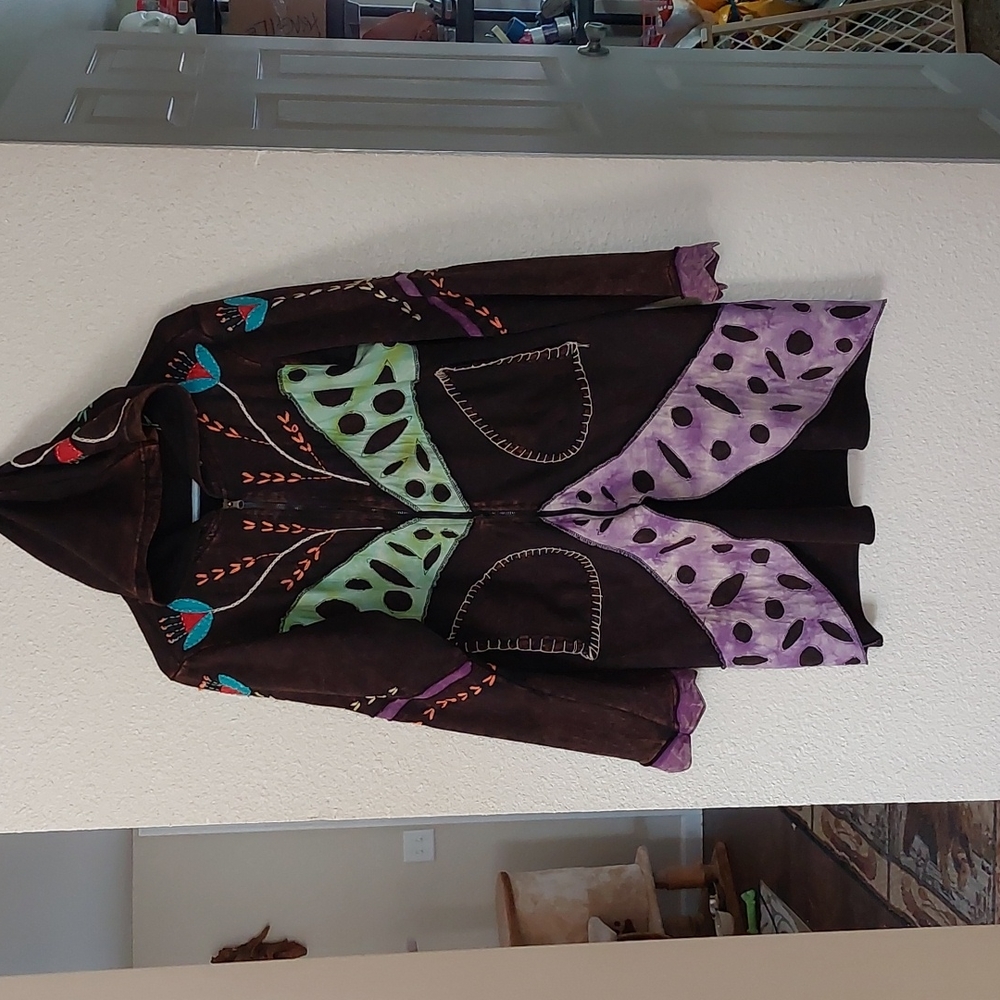 Rising International Multicolor Hooded Cardigan